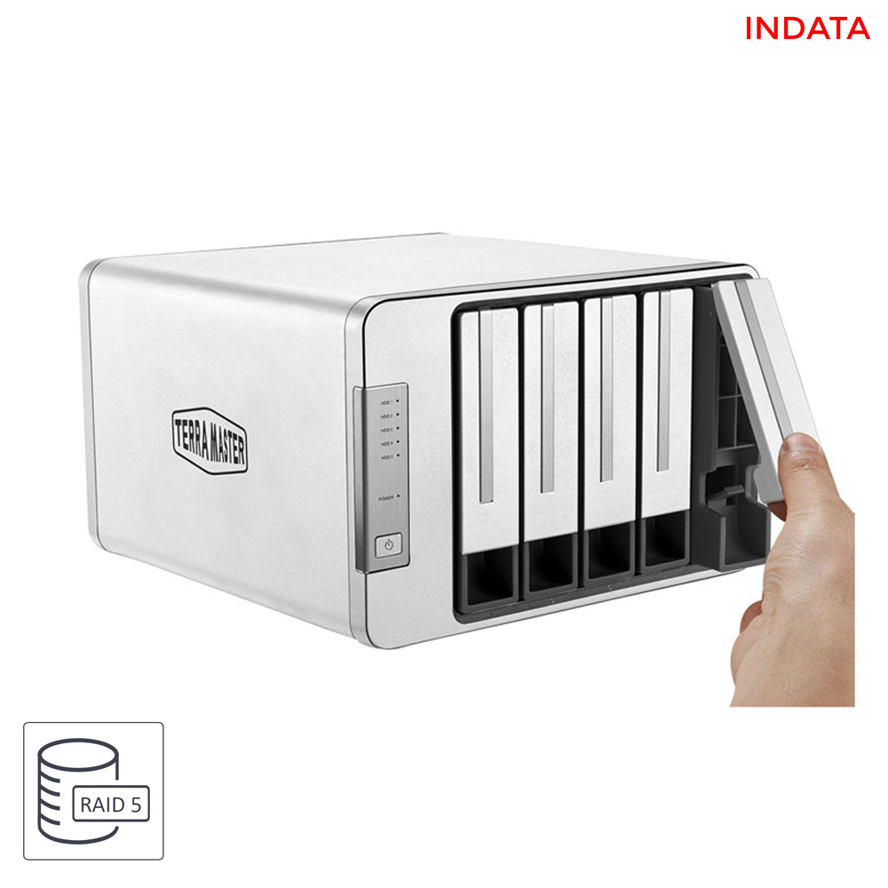 DAS TerraMaster D5-310 RAID 5, USB-C 3.0 SuperSpeed, 5 khay ổ cứng - Ảnh 3