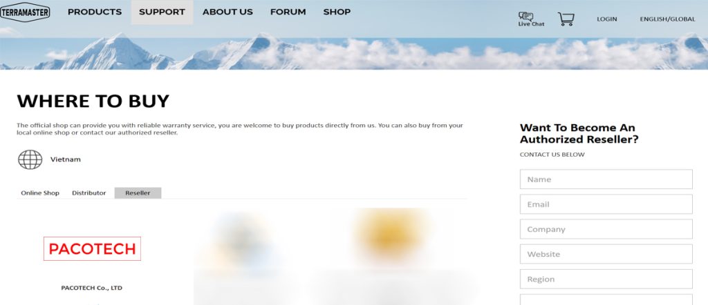 TerraMaster where to buy indata